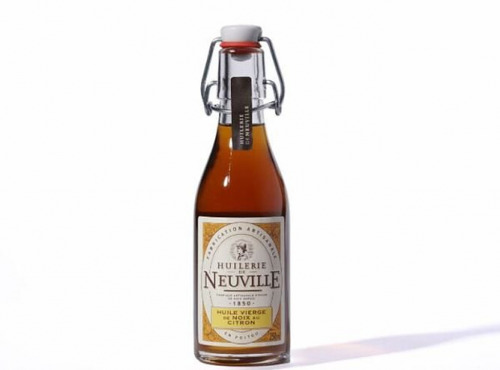 Huilerie de Neuville - Huile Vierge de Noix au Citron 25cl