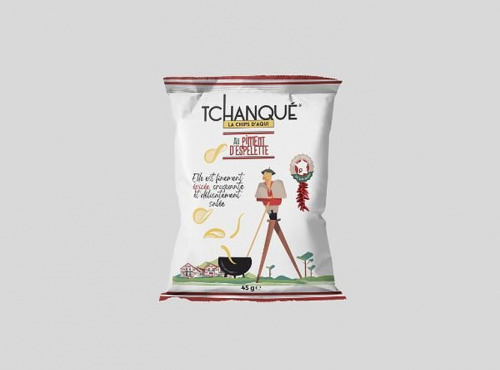 Les Tchanqués - Chips Artisanales Piment d'Espelette 45g x 50