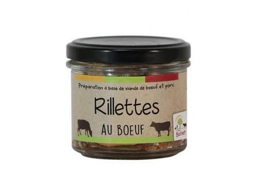 Ferme Bichet - Rillettes de bœuf BIO 90g