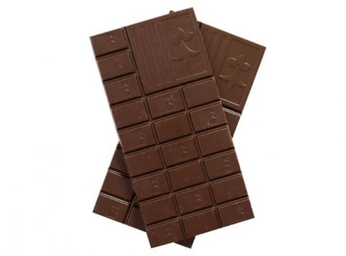 Maison Le Roux - Tablette Chocolat Noir Goviro : Fleur de Sel, Amande Caramélisée & Crêpe Dentelle
