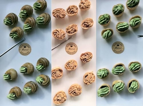 Le Paradis d'Escargot - Lot de 5 assiettes d'escargots - Mix