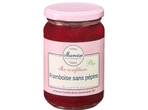 Muroise et Compagnie - Confiture de Framboise Bio (Sans Pépins) - 350 gr