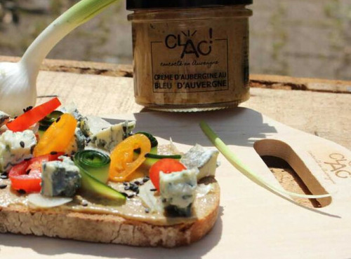 CLAC Conserverie - Crème d'aubergine au bleu d'Auvergne 100g
