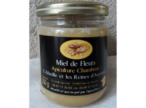 SCEA Apiculture Chambron L'Abeille et les reines d'Argonne - Miel D'argonne Toutes Fleurs 1kg