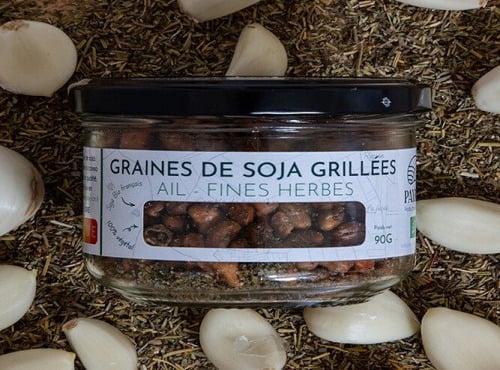 Payzan - Graines de soja grillées AIL ET FINES HERBES 90G