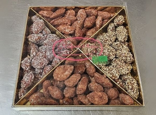 La confiserie d’antan 100% bio - Boite assortiments caramélisées- 200 grammes