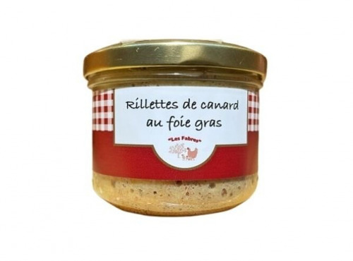 Ferme des Fabres, Vos Manges Gardiens - Rillettes de Canard au foie gras 200g