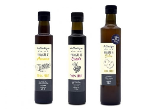 Vinaigres le petit Bio - Lot découverte vinaigres de fruits : 5 classiques
