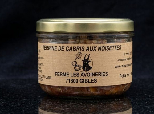 Ferme les Avoineries - Terrine de chevreau noisette 180g