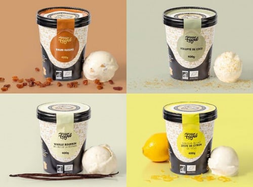 Mademoiselle Fayel - Glaces Exotiques - 4 pots
