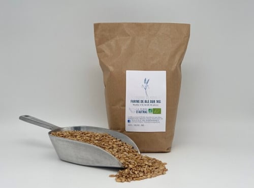 La Ferme d'Autrac - Farine de Blé Dur Semi-complète BIO 1kg