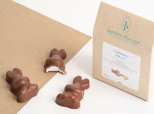 Aurélien Plassard Chocolatier - Lapin en guimauve lait 37%