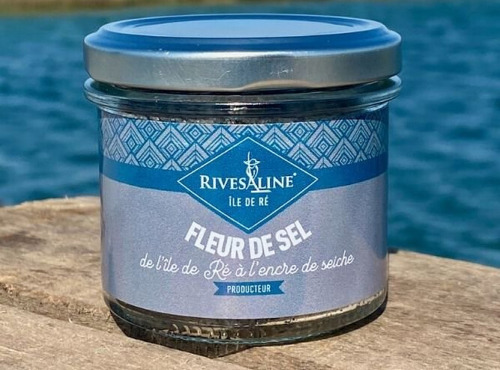 Rivesaline - Terre Saline - Fleur de sel noir de seiche 74g