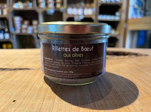 La Ferme de Bray - Rillettes de boeuf Olive - 180g