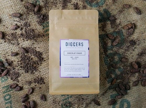 Diggers Manufacture de chocolat - Chocolat noir 70% en poudre