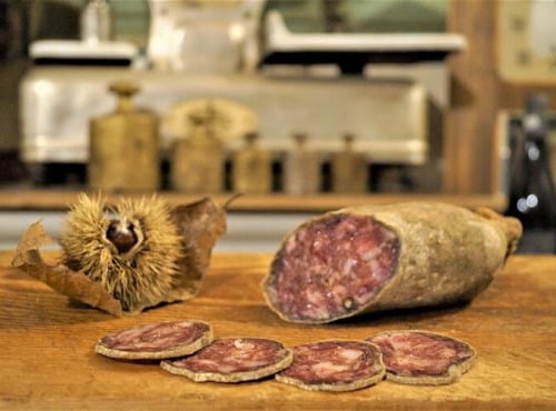 Charcuterie Mannei - Saucisson Fermier de Bocognano - Sans Nitrites-