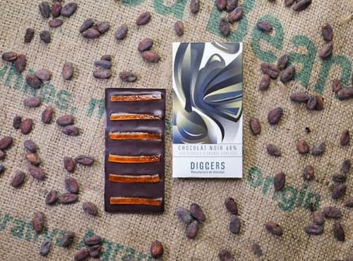 Diggers Manufacture de chocolat - Tablette chocolat noir 68% bean to bar