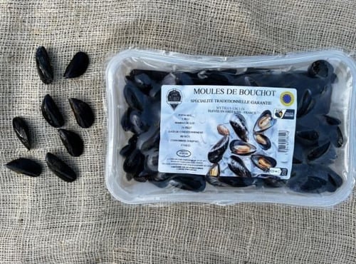 Saint Kerber - Cancale - Moules de bouchot STG barquette 1,4 kg