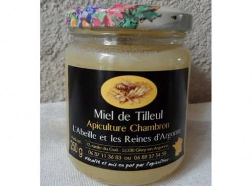 SCEA Apiculture Chambron L'Abeille et les reines d'Argonne - Miel De Tilleul De La Forêt D'argonne 250g