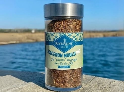Rivesaline - Terre Saline - Maceron Moulu BIO saupoudreuse 40g
