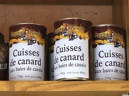 Ferme de Pleinefage - Cuisses de canard aux Baies de Cassis (4 cuisses) - Verrine de 750g