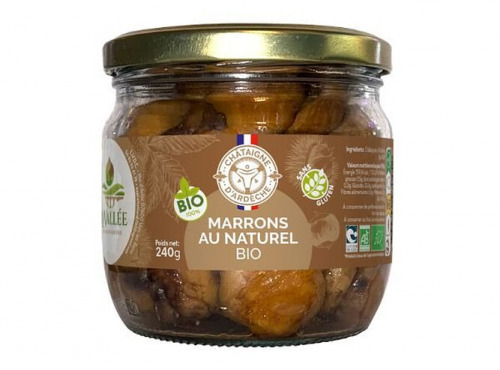 La vallée des châtaigniers - Marron naturel BIO Ardèche 240gr