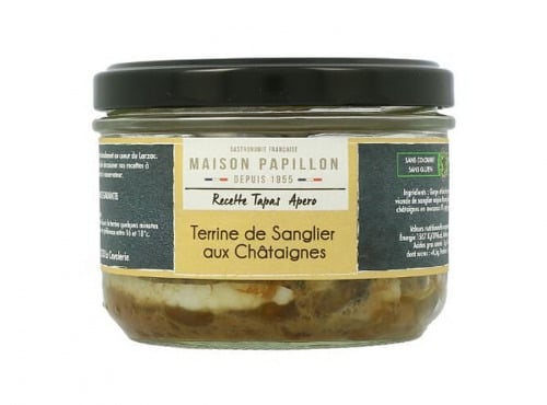Maison PAPILLON - Artisan depuis 1955 - Terrine de Sanglier aux Châtaignes 160g