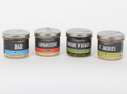 La Chikolodenn - Rillettes Bio : Bar, Saint Jacques, Langoustines, Oursin)
