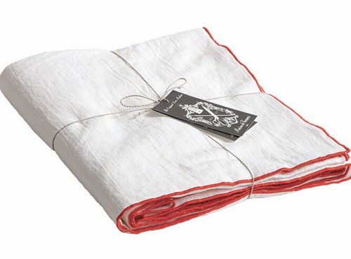 Maison de Vacances - Nappe Bourdon - Toile Mimi capucine - 170x170