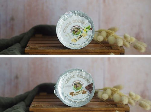 Ferme Chambon - Crèmes Dessert Chocolat x2 et Vanille x2