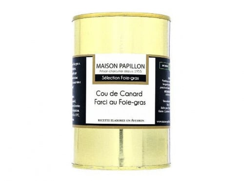 Maison PAPILLON - Artisan depuis 1955 - Cou de Canard Farci au Foie Gras de Canard 400g