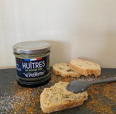 Les Huîtres Chaumard - La pétillante - rillettes d'huîtres au poivre vert