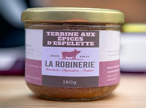 La Robinerie, Maison Kohler - Terrine aux épices d'Espelette 180g