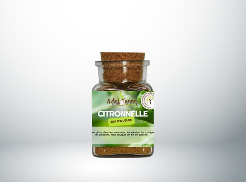 Adal Terra - Epices - Citronnelle Bio (en poudre) 60G