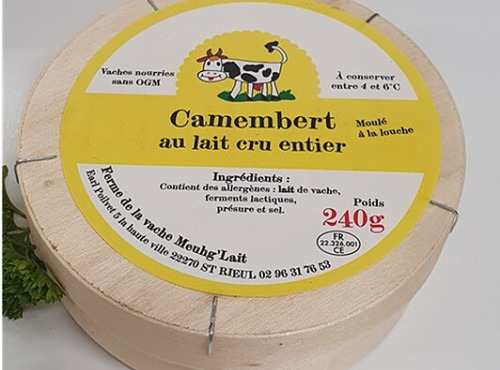 Ferme de la Paumerais - CAMEMBERT AU LAIT CRU ENTIER DE VACHE - 240 Gr