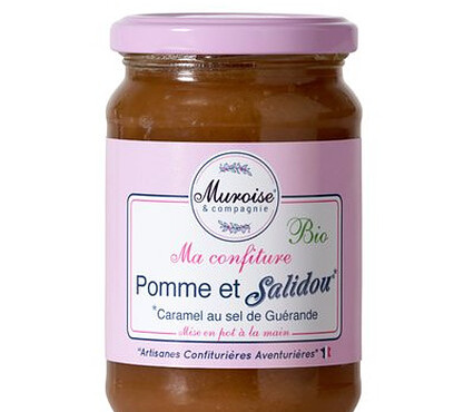 Muroise et Compagnie - Confiture de Pomme et Salidou (caramel au sel de Guérande) Bio - 350 g