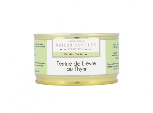 Maison PAPILLON - Artisan depuis 1955 - Terrine de Lièvre au Thym 130g