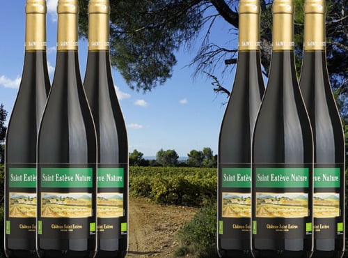 Château Saint Estève d'Uchaux - Saint Estève NATURE - Sans Sulfite - BIO Rouge 2021 Villages Massif d'Uchaux AOP x6