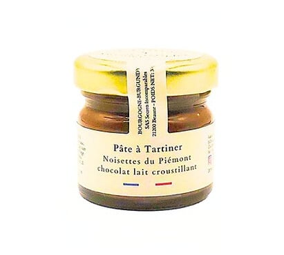 Secrets Incomparables - Pâte à Tartiner Noisette du Piémont IGP Chocolat Lait Croustillant 30g