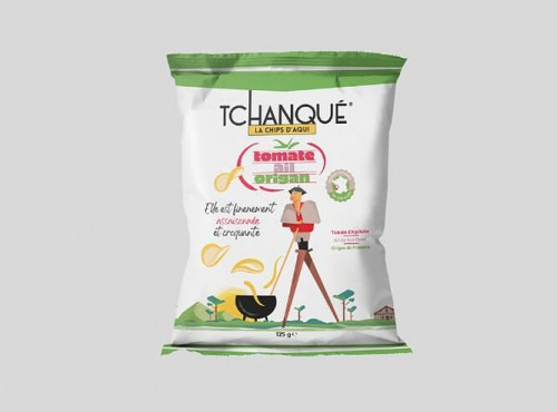 Les Tchanqués - Chips Artisanales Tomates, Ail, Origan 125gr x 10
