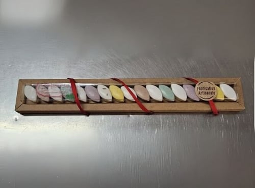 La confiserie d’antan 100% bio - Mini calissons réglette luxe assortiments - 100 gr