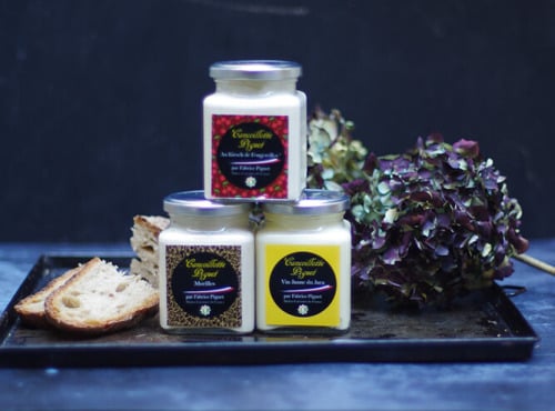 Piguet Gastronomie - Lot La Comtoise Premium - 3 Cancoillottes Vin Jaune, Kirsch Et Morilles