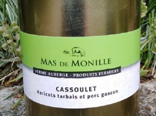 Mas de Monille - Cassoulet-1200 g- haricots tarbais-porc noir Gascon