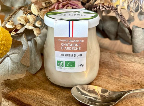 La Ferme des Délices - Yaourt brassé BIO - Chataigne d'Ardèche 2 x 140g