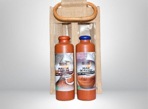 Adal Terra - Coffret cadeau - Coffret Huiles de Cameline et Pavot Bio 2X200ml