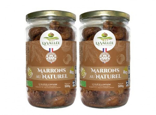 La vallée des châtaigniers - Lot de 2 pots Marron naturel BIO Ardèche 420gr