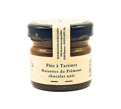 Secrets Incomparables - Pâte à Tartiner Noisettes du Piémont IGP Chocolat Noir 30g
