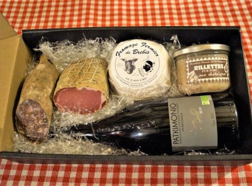Charcuterie Mannei - Coffret cadeau Charcuterie, Fromage et Vin Corse