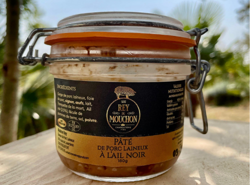 Lou Rey du Cochon - Pâté de porc laineux à l'ail noir 180g