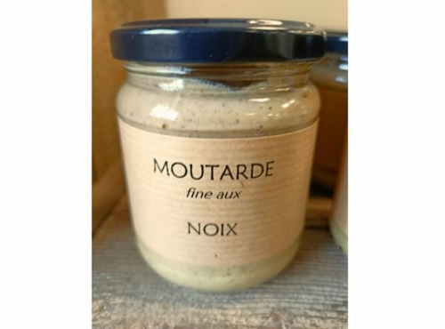 Piments et Moutardes du Périgord - Moutarde aux noix du Périgord 200g